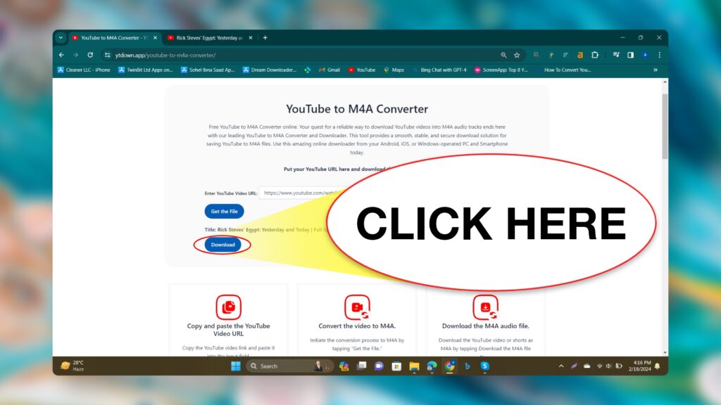 YouTube to M4A Converter 03